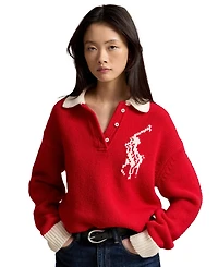 Polo Ralph Lauren Women's Big Pony Rugby Sweater