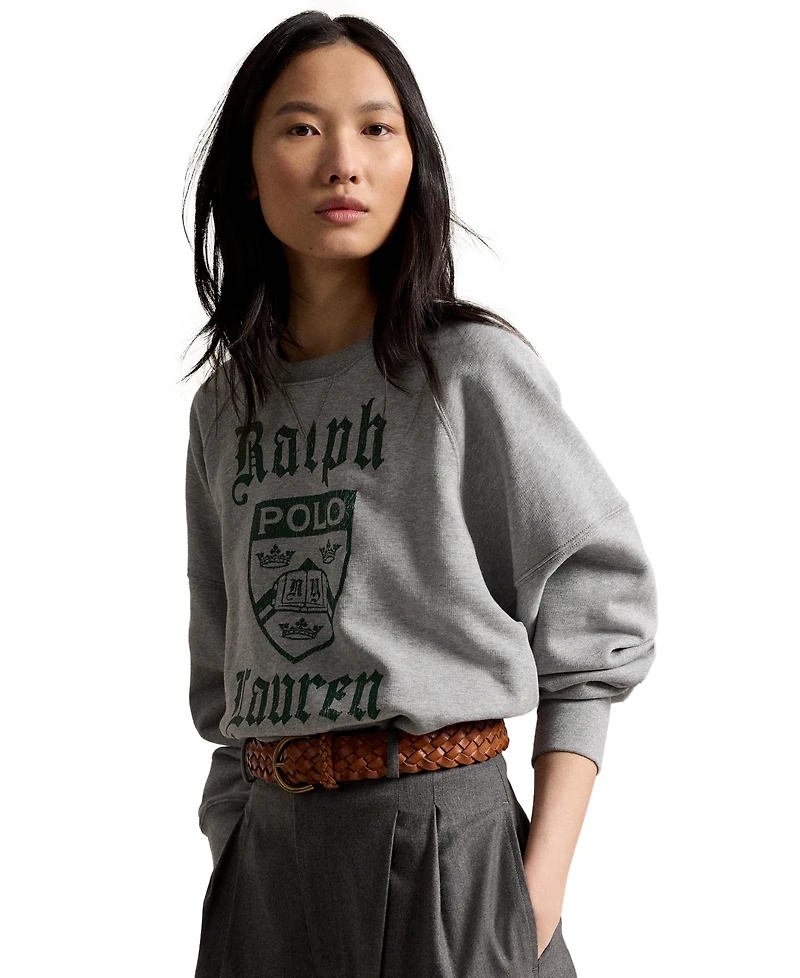 Polo Ralph Lauren Women's Prl Crest Fleece Crewneck Sweatshirt