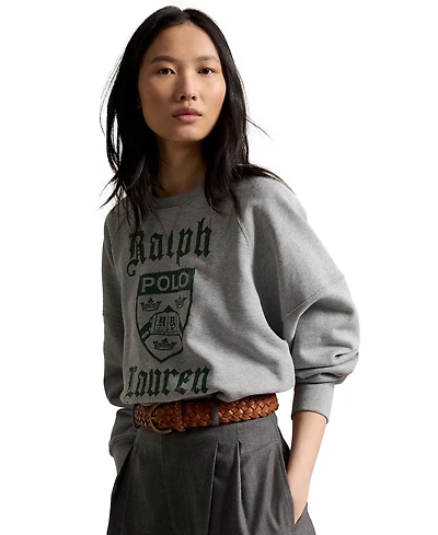 Polo Ralph Lauren Women's Prl Crest Fleece Crewneck Sweatshirt