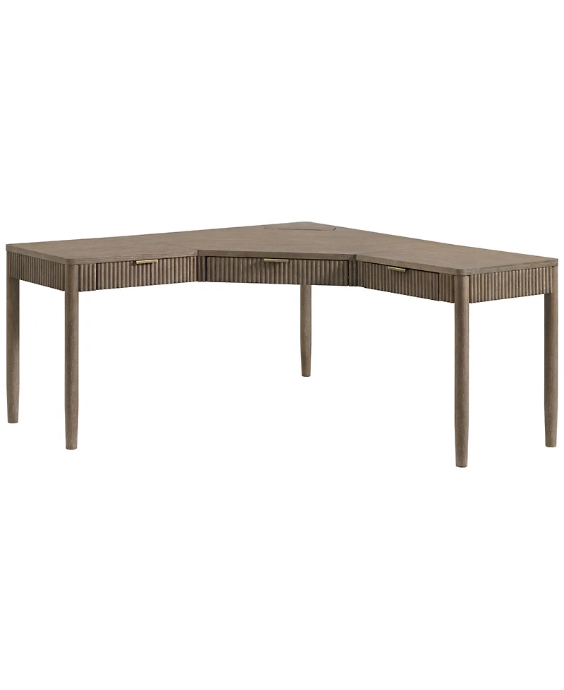 Frandlyn 64" Wood L-Shaped Desk