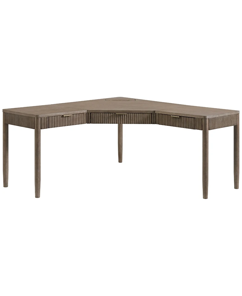 Frandlyn 64" Wood L-Shaped Desk