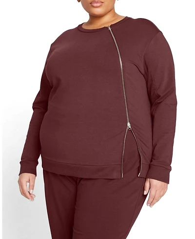 Universal Standard Plus Meridien Zip Sweatshirt
