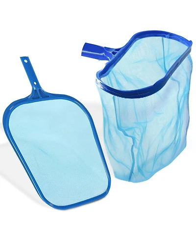 Xdovet Pool Skimmer Net Leaf Rake Set Heavy Duty Fine Mesh Deep Bag