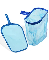 Xdovet Pool Skimmer Net Leaf Rake Set Heavy Duty Fine Mesh Deep Bag