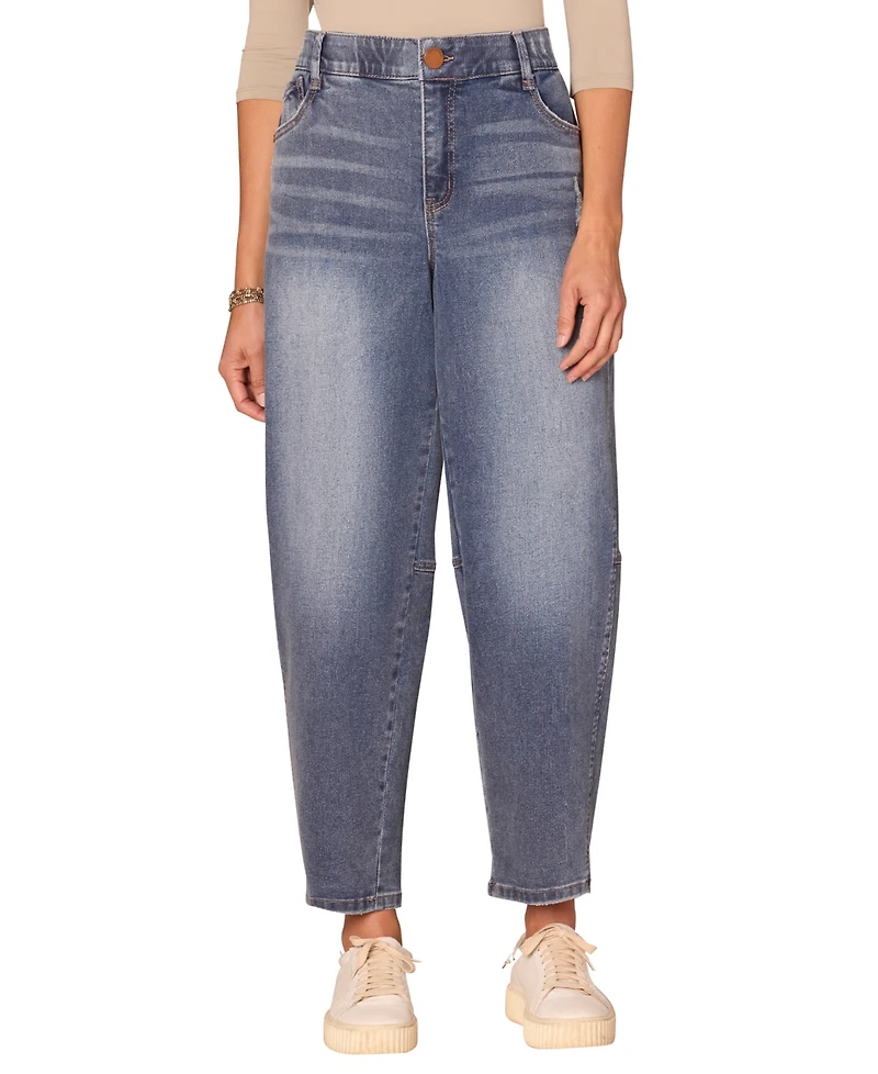 Democracy Petite Cropped Wide-Leg Jeans