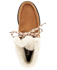 Kensie Women's Eloise Lug Sole Fur Lined Bootie
