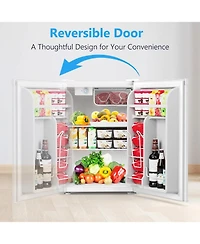 Cowsar 2.6 Cubic. Feet Mini Fridge with Freezer, Adjustable Temp