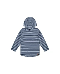 Deux par Little and Big Boy 6-12 Striped Brushed Jersey Hooded T-Shirt