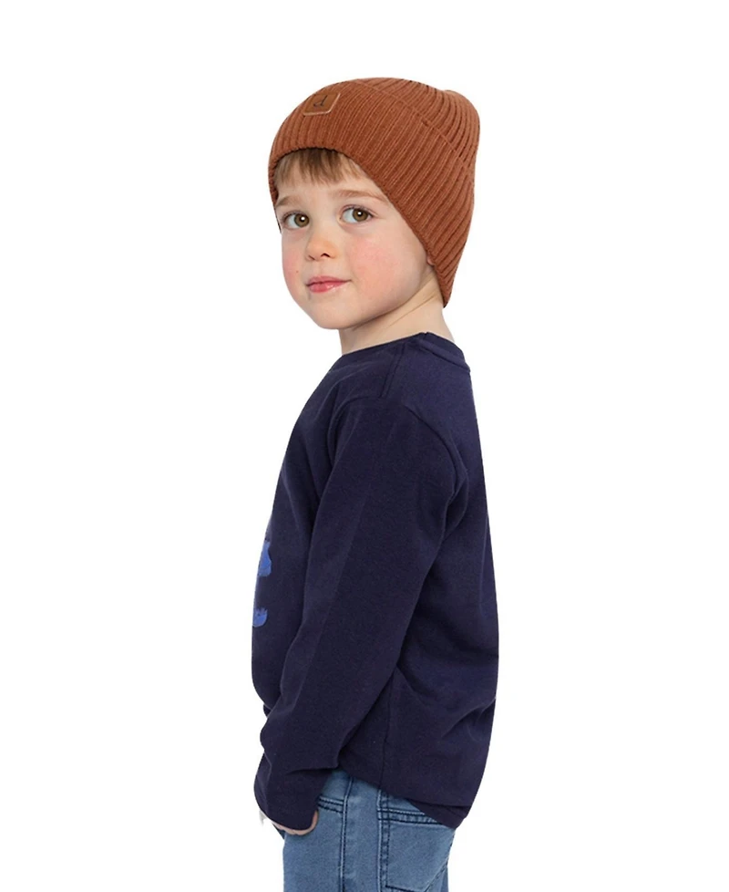 Deux par Little and Big Boy 6-12 Long Sleeve Cotton T-Shirt
