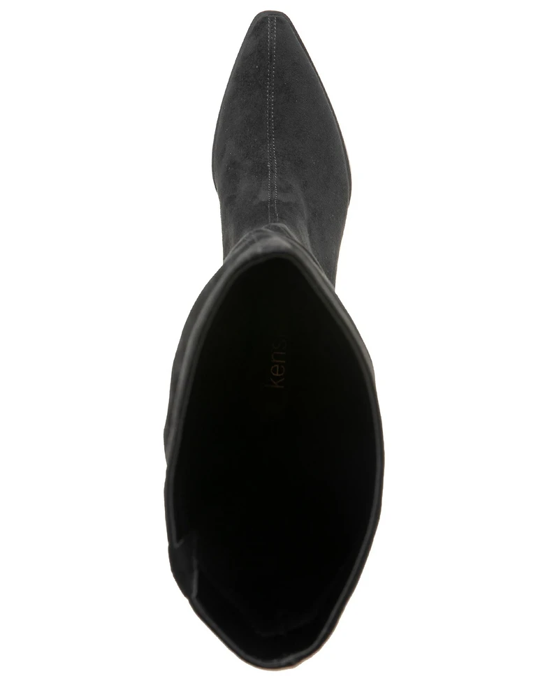 Kensie Women's Ulysse Slouch Knee-High Kitten Heel Boot