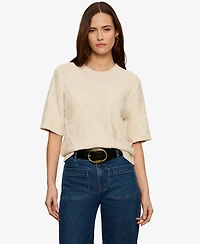 Sanctuary Petite Diamond Stitch Sweater T-Shirt