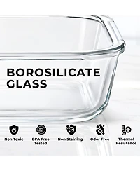 Zulay Kitchen 24 Piece Oven Safe Glass Storage Container Set with Lids
