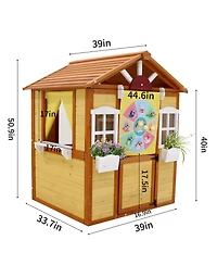 Yobtop Outdoor Playhouse for Kids