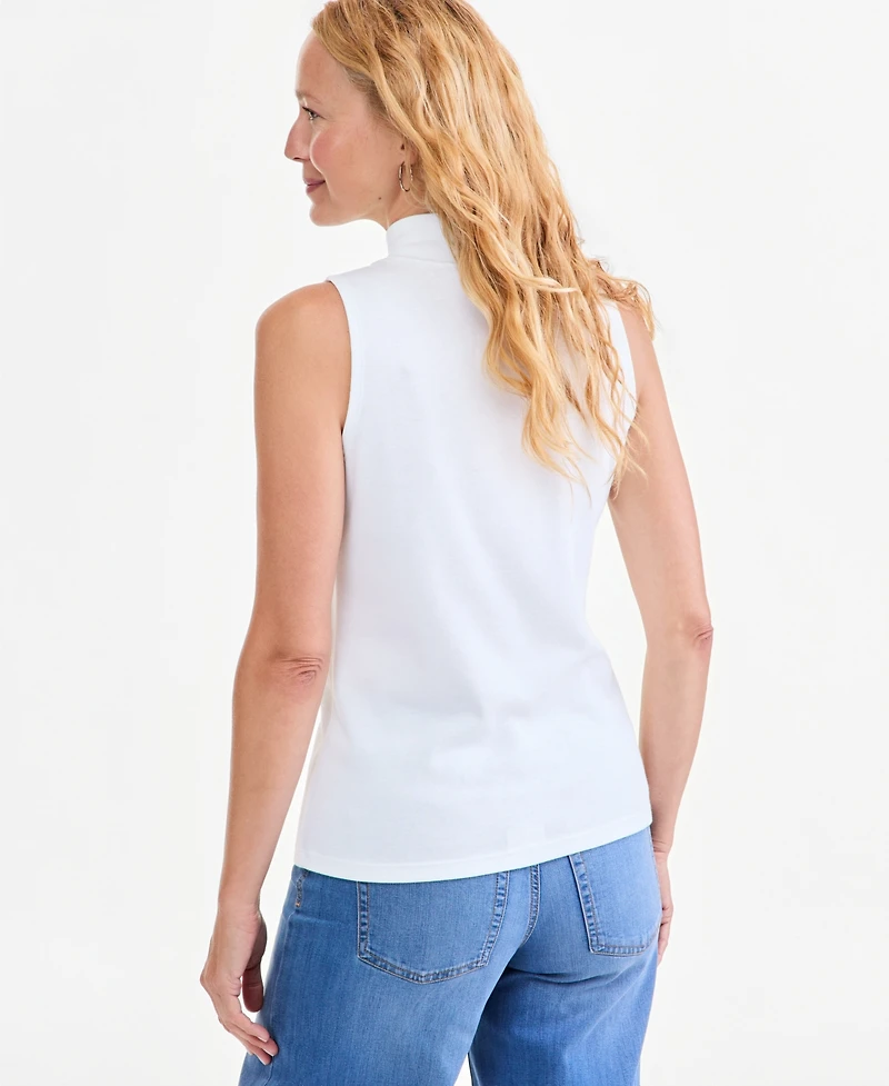 Style & Co Petite Mock Neck Tank Top, Macy's Exclusive