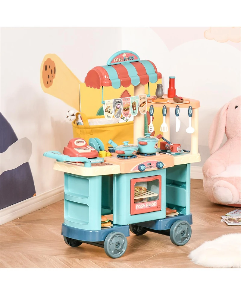 Yobtop Kids Kitchen Food Stand