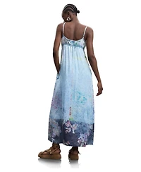 Desigual Women's Long Denim Strappy Dress