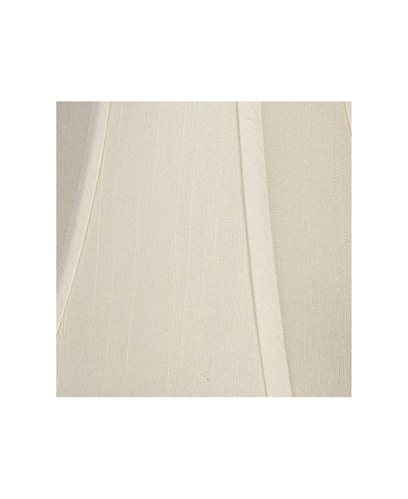 Springcrest Imperial Shade Set of 2 Round Bell Lamp Shades Cream Small 4.5" Top x 9" Bottom x 8" Slant x 7.5" High Spider with Replacement Harp