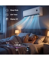 Sugift 24000 Btu 18.1 SEER2 208/230V Wifi Mini Split Air Conditioner with Alexa