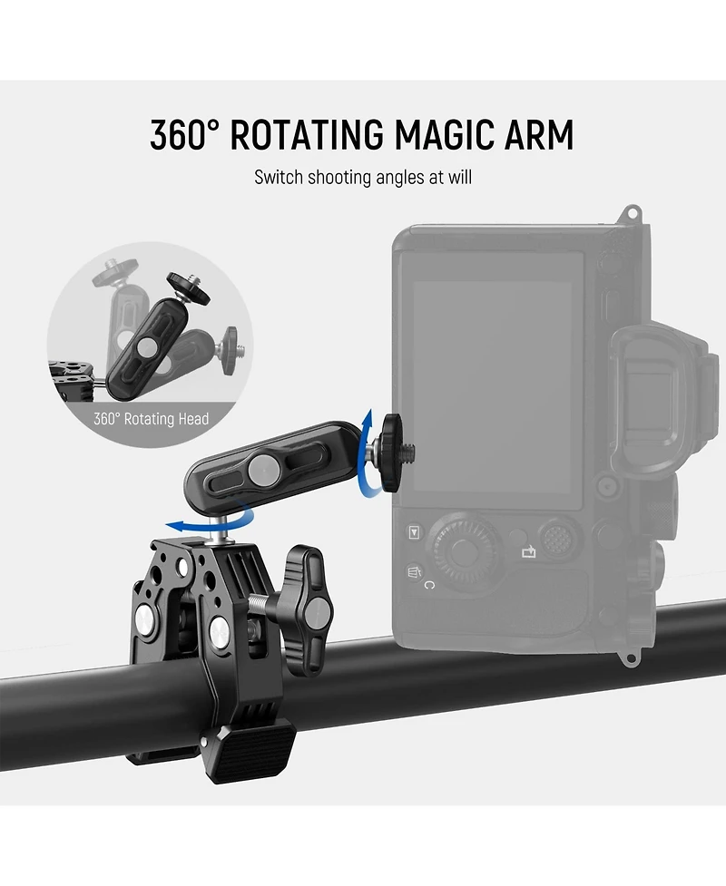 Neewer ST83 Camera Mounting Accessory for select GoPro, Dji and Insta360 action cameras
