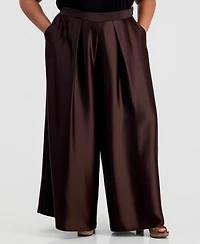 Muse Plus Pleated Wide-Leg Pants