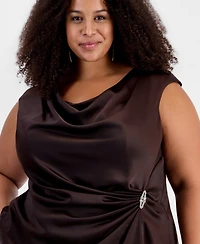 Muse Plus Asymmetrical Draped Top
