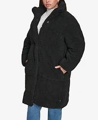 Levi's Plus Snap Closure Teddy Coat