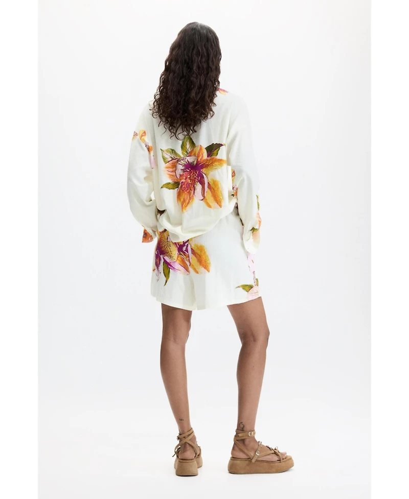 Desigual Women's Printed Flower Shorts