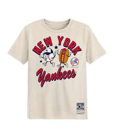 Mitchell & Ness Preschool Natural New York Yankees Snack T-Shirt