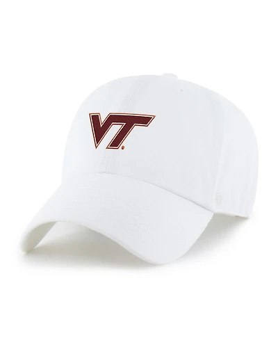'47 Brand Men's White Virginia Tech Hokies Americana Heritage Clean Up Adjustable Hat
