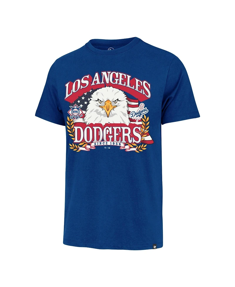 '47 Brand Men's Royal Los Angeles Dodgers Americana Eagle T-Shirt