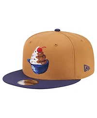 New Era Men's Khaki/Navy Tampa Bay Rays Ice Cream 9FIFTY Snapback Hat