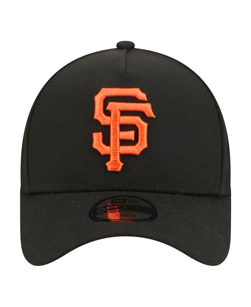 New Era Big Boys and Girls Black San Francisco Giants 9FORTY A-Frame Adjustable Hat
