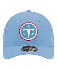 New Era Men's Light Blue Tennessee Titans Primary Logo 9FORTY M-Crown Adjustable Hat