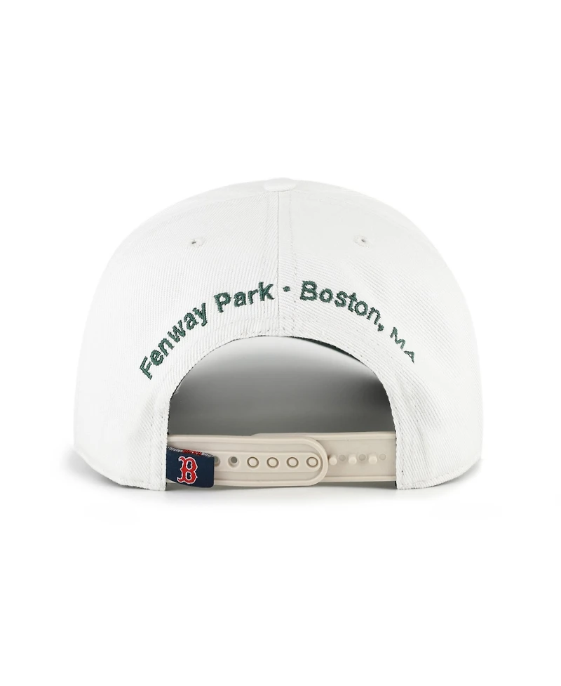 '47 Brand Men's White/Green Boston Red Sox Flora Gallery Hitch Adjustable Hat