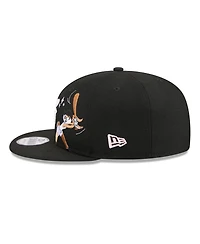 New Era Men's Black Baltimore Orioles Looney Tunes Lola Bunny 9FIFTY Snapback Hat