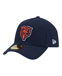 New Era Men's Navy Chicago Bears A-Frame 59FORTY Fitted Hat