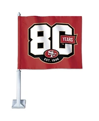 Wincraft San Francisco 49ers 80th Anniversary Double-Sided Car Flag