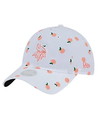 New Era Women's White Minnesota Vikings Fruit Pattern 9TWENTY Adjustable Hat