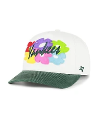'47 Brand Men's White/Green New York Yankees Flora Gallery Hitch Adjustable Hat