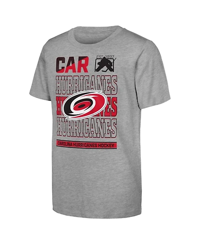 Outerstuff Big Boys and Girls Heather Gray Carolina Hurricanes Timeless T-Shirt