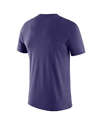 Nike Men's Purple James Madison Dukes Wordmark Logo Legend T-Shirt