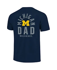 Image One Men's Navy Michigan Wolverines Father's Day Mascot Overlay T-Shirt