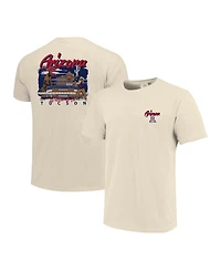 Image One Men's Natural Arizona Wildcats Comfort Colors Hand-Drawn Campus Stack T-Shirt
