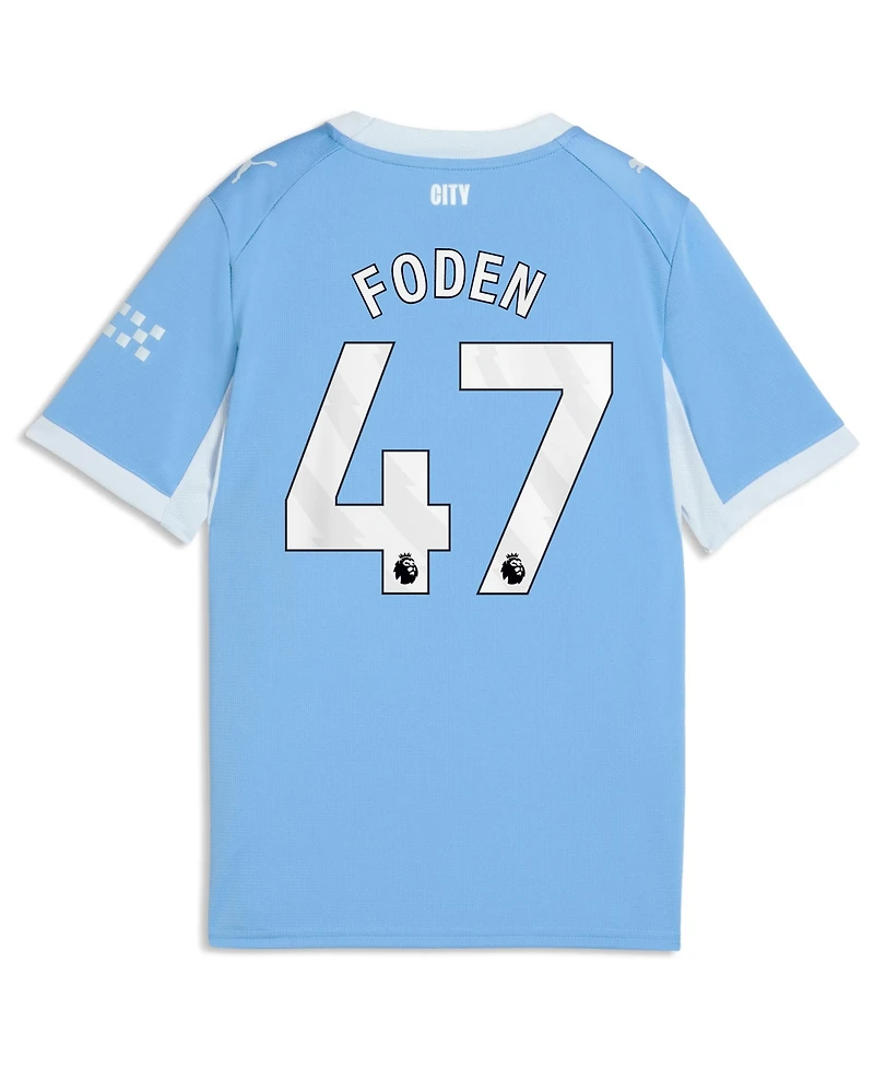 Puma Big Boys and Girls Phil Foden Light Blue Manchester City 2026/27 Home Replica Jersey