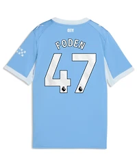Puma Big Boys and Girls Phil Foden Light Blue Manchester City 2026/27 Home Replica Jersey