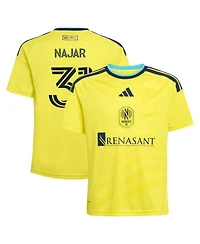 Adidas Big Boys and Girls Andy Najar Yellow Nashville Sc 2026 The Reverb Kit Replica Jersey