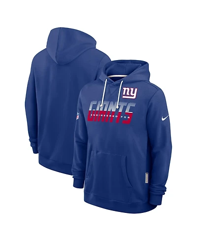 Nike Men's Royal New York Giants Sideline Standard Issue Dri-fit Hoodie