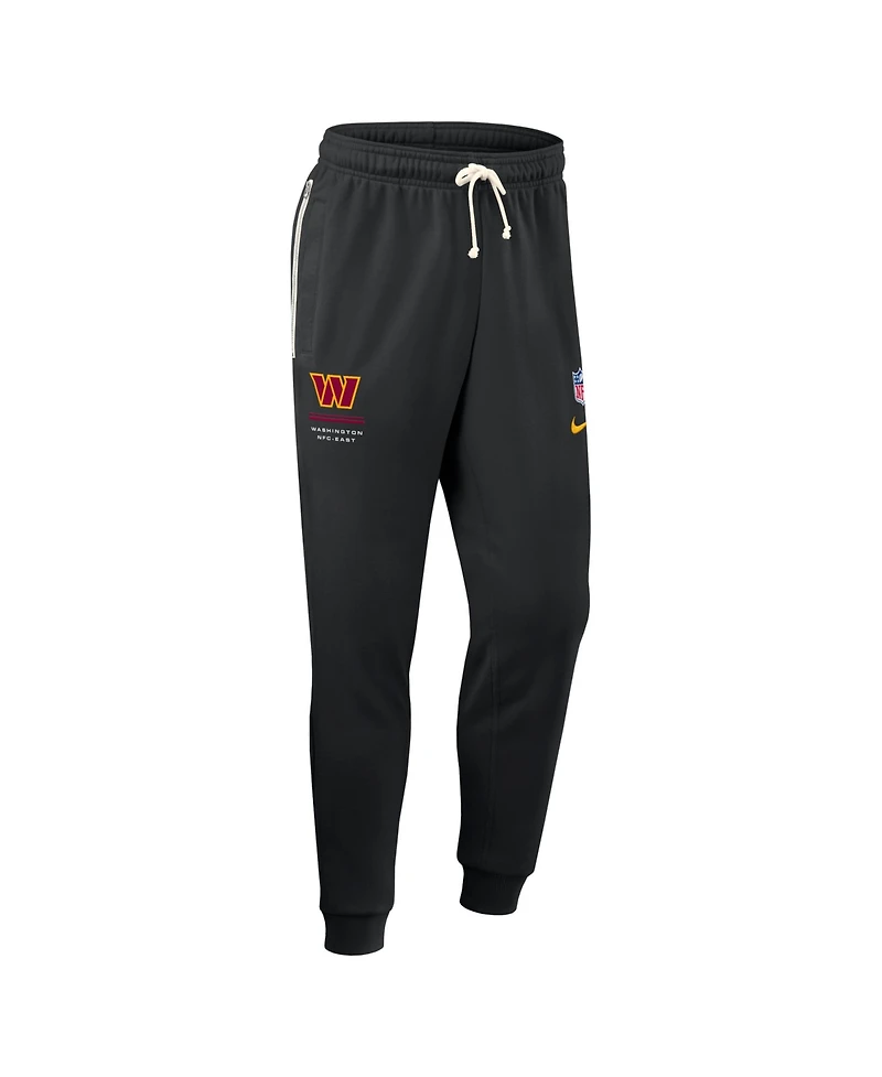 Nike Men's Black Washington Commanders Sideline Standard Issue Dri-fit Taper Pants