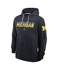Jordan Men's Navy Michigan Wolverines 2026 Sideline Standard Issue Dri-fit Hoodie