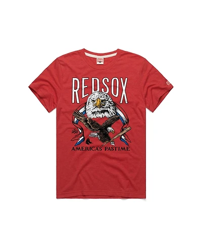 Homage Men's Red Boston Sox America's Pastime Tri-Blend T-Shirt